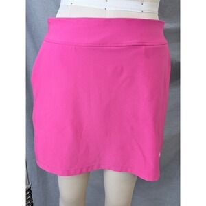 Nike Golf Dri-FIT Skort Womens Medium Pink Athletic Tennis Skirt Pockets